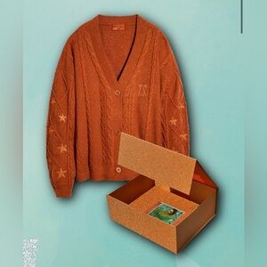 Taylor Swift The Life Of A Showgirl Cardigan CD In Glitter Box Set Size XS / S